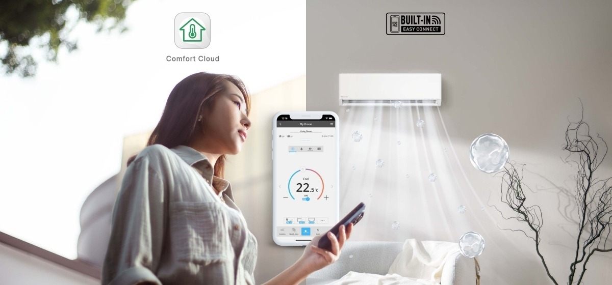 Điều hòa Panasonic 9000btu CU/CS-U9BKH-8 - 1 chiều inverter